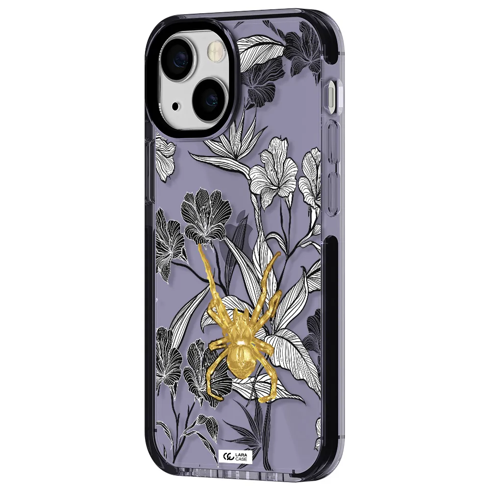 Golden Spider Apple iPhone 13 mini impact Lilac Case
