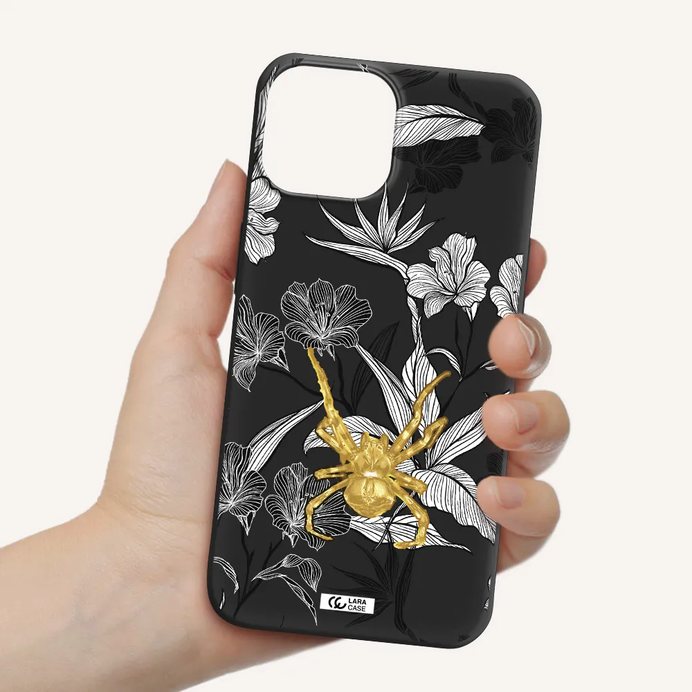 Golden Spider Apple iPhone 13 mini Silicone black Case