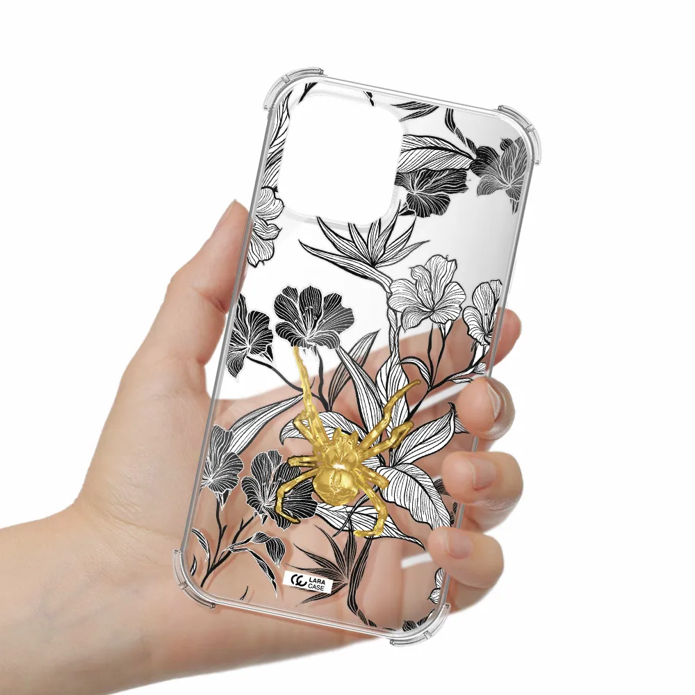 Golden Spider Apple iPhone 13 Pro Clear PC Case
