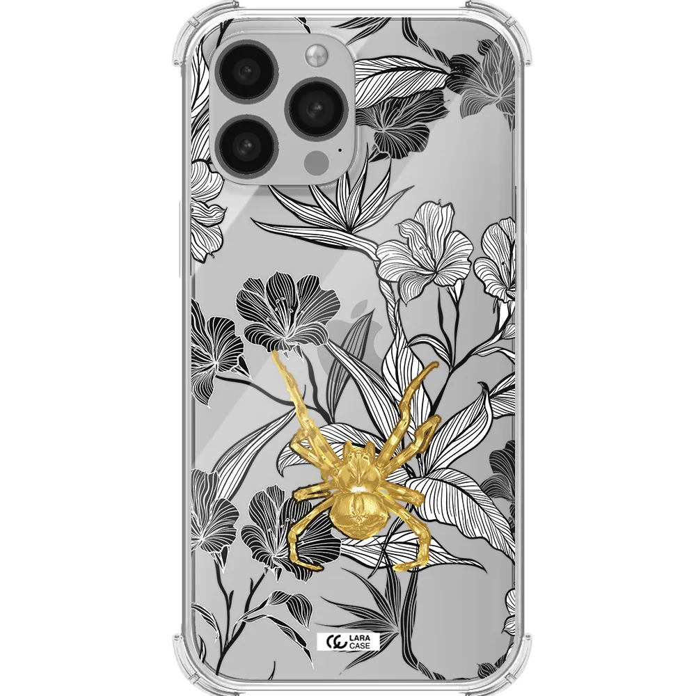 Golden Spider Apple iPhone 13 Pro Max Clear PC Case