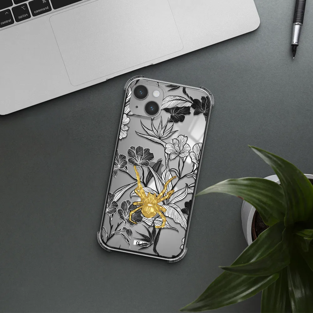 Golden Spider Apple iPhone 14 Clear PC Case