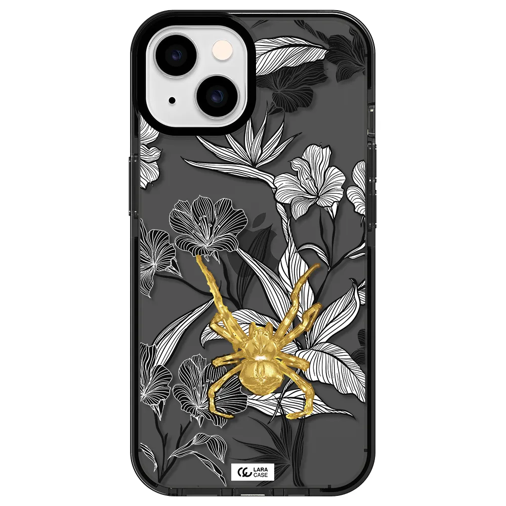 Golden Spider Apple iPhone 14 impact Smoke Black Case