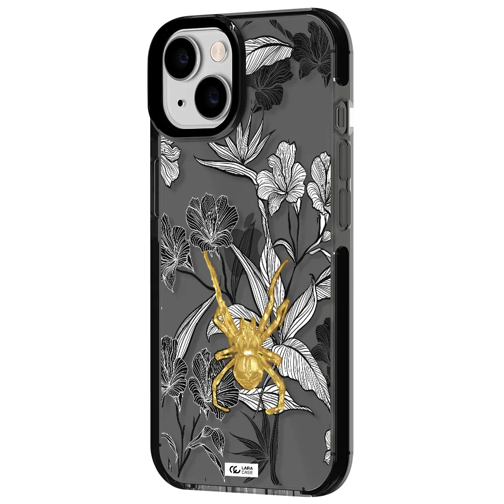 Golden Spider Apple iPhone 14 impact Smoke Black Case