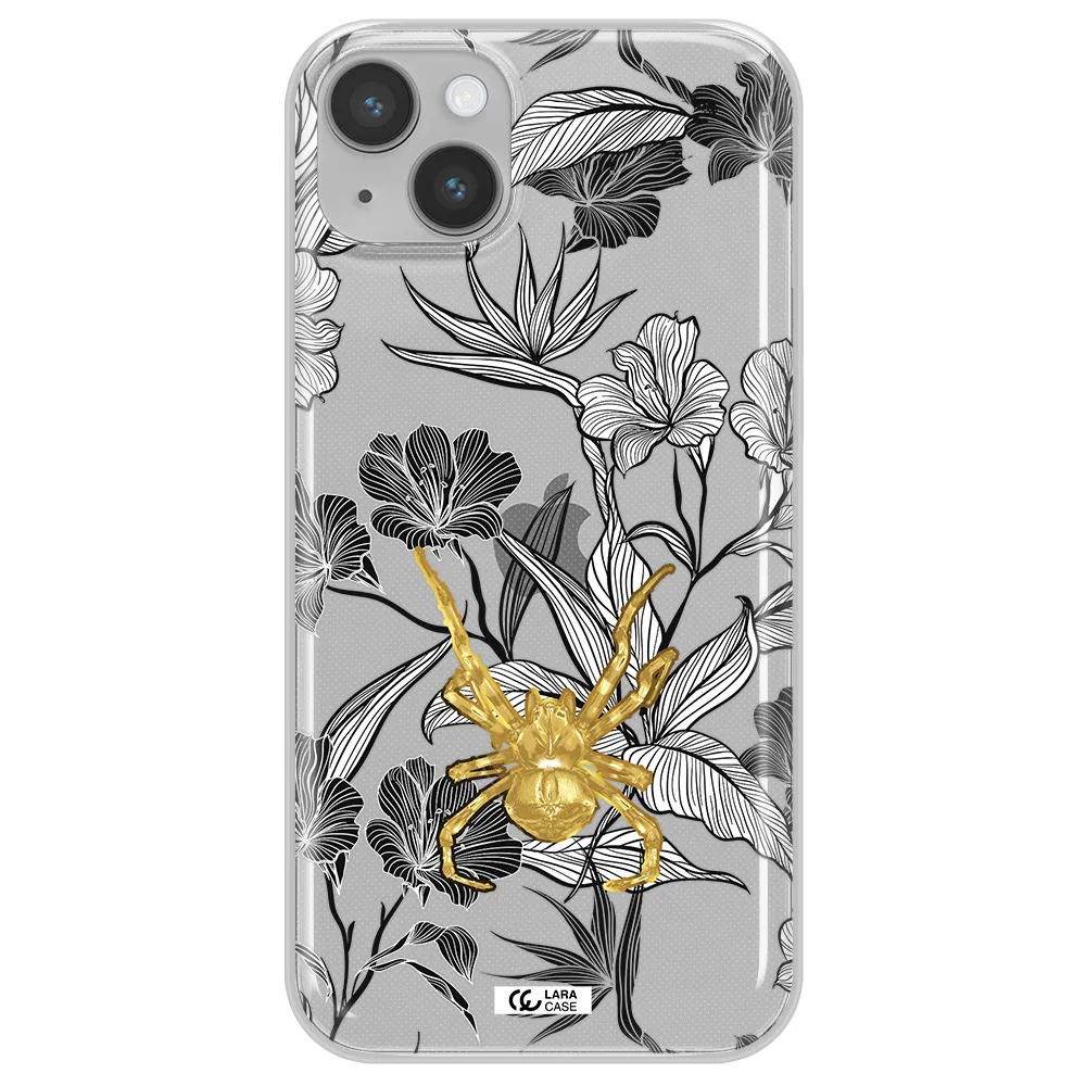 Golden Spider Apple iPhone 14 plus Clear TPU Case