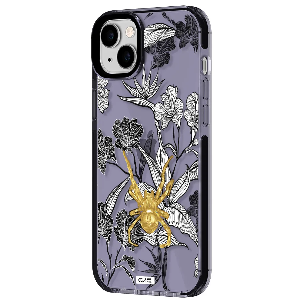 Golden Spider Apple iPhone 14 plus impact Lilac Case
