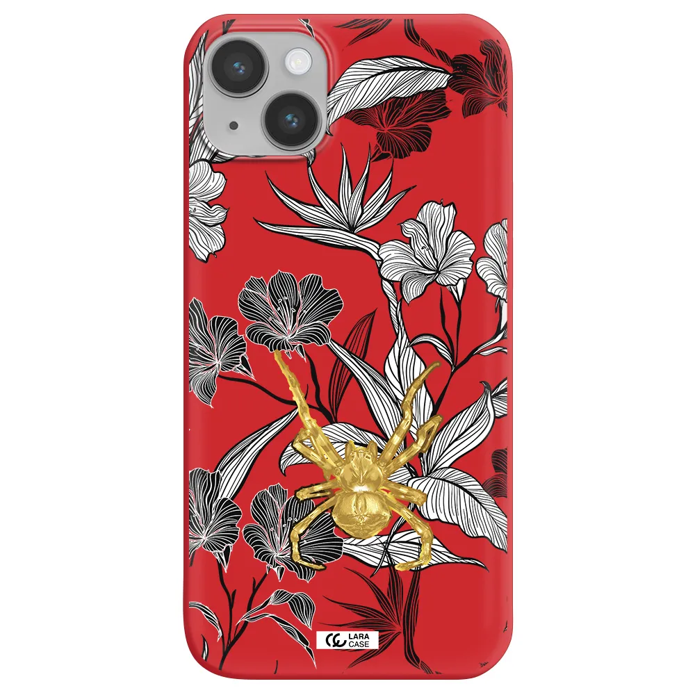 Golden Spider Apple iPhone 14 plus Silicone Imperial Red Case