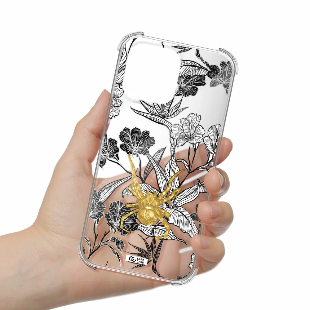 Golden Spider Apple iPhone 14 pro max Clear PC Case