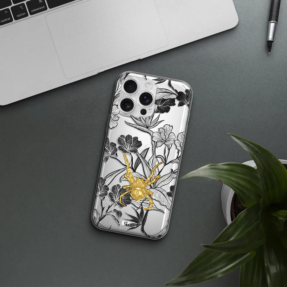 Golden Spider Apple Iphone 16 Pro Max Clear Tpu Case