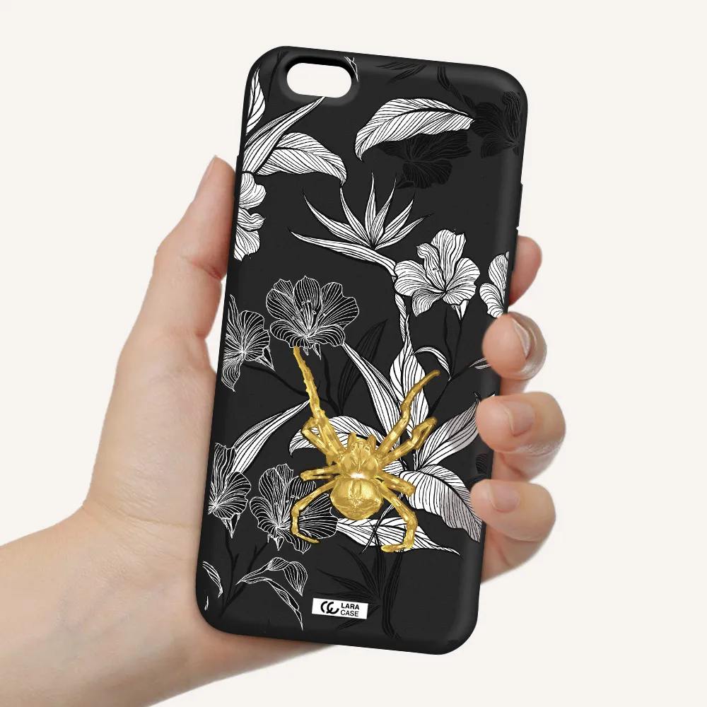 Golden Spider Apple iPhone 6 plus Silicone black Case