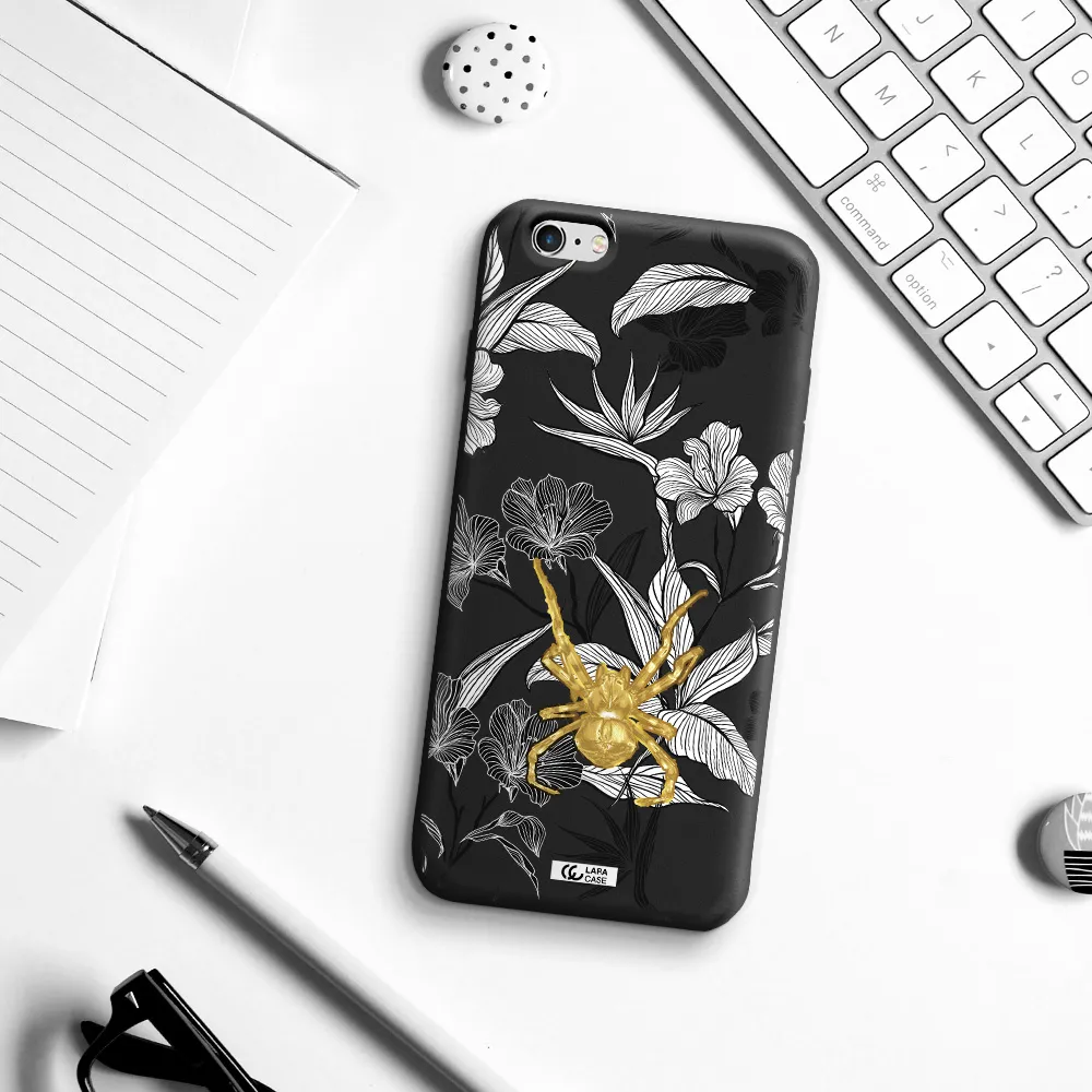 Golden Spider Apple iPhone 6 plus Silicone black Case