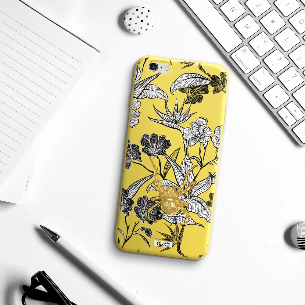 Golden Spider Apple iPhone 6 plus Silicone canary yellow Case