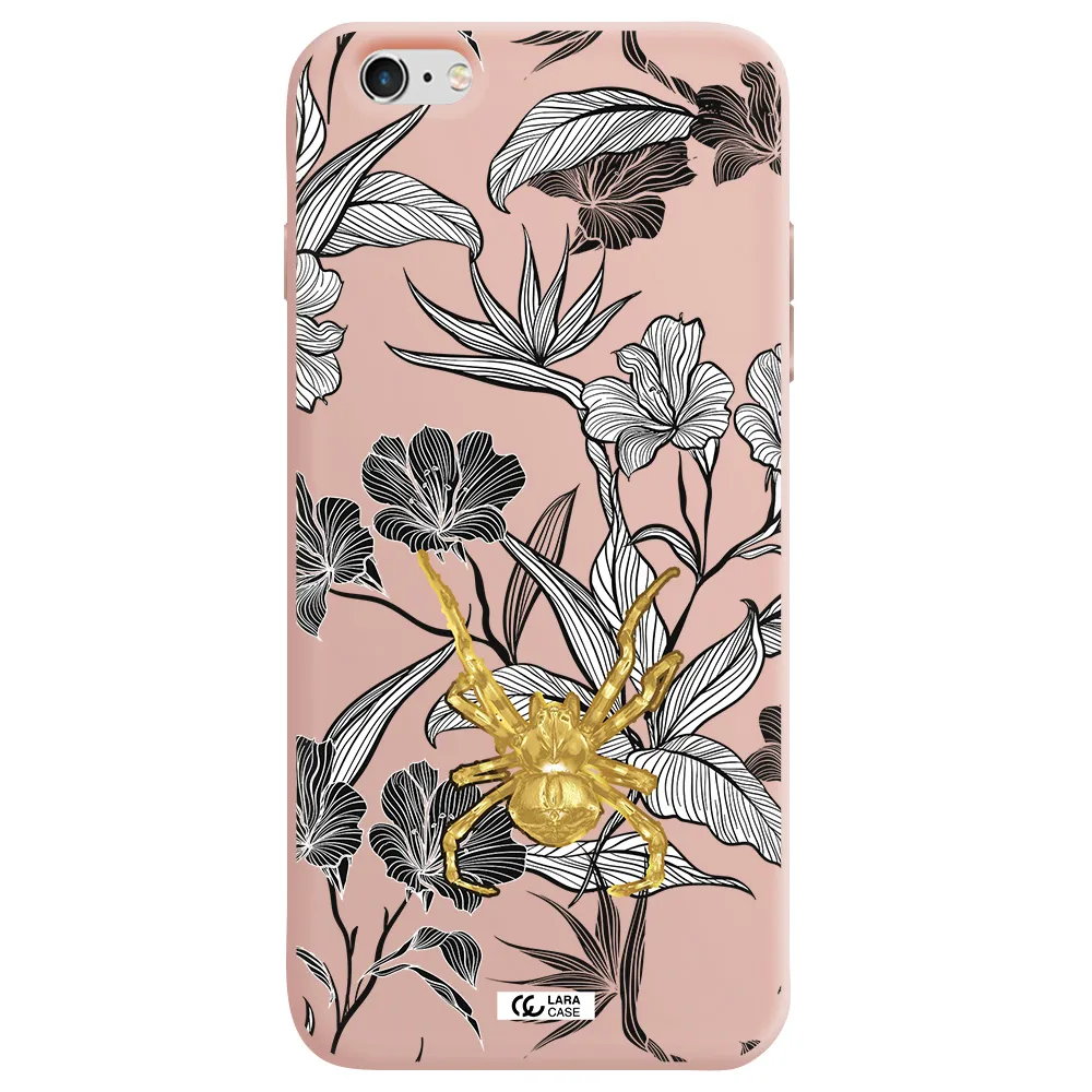 Golden Spider Apple iPhone 6 plus Silicone pastel pink Case