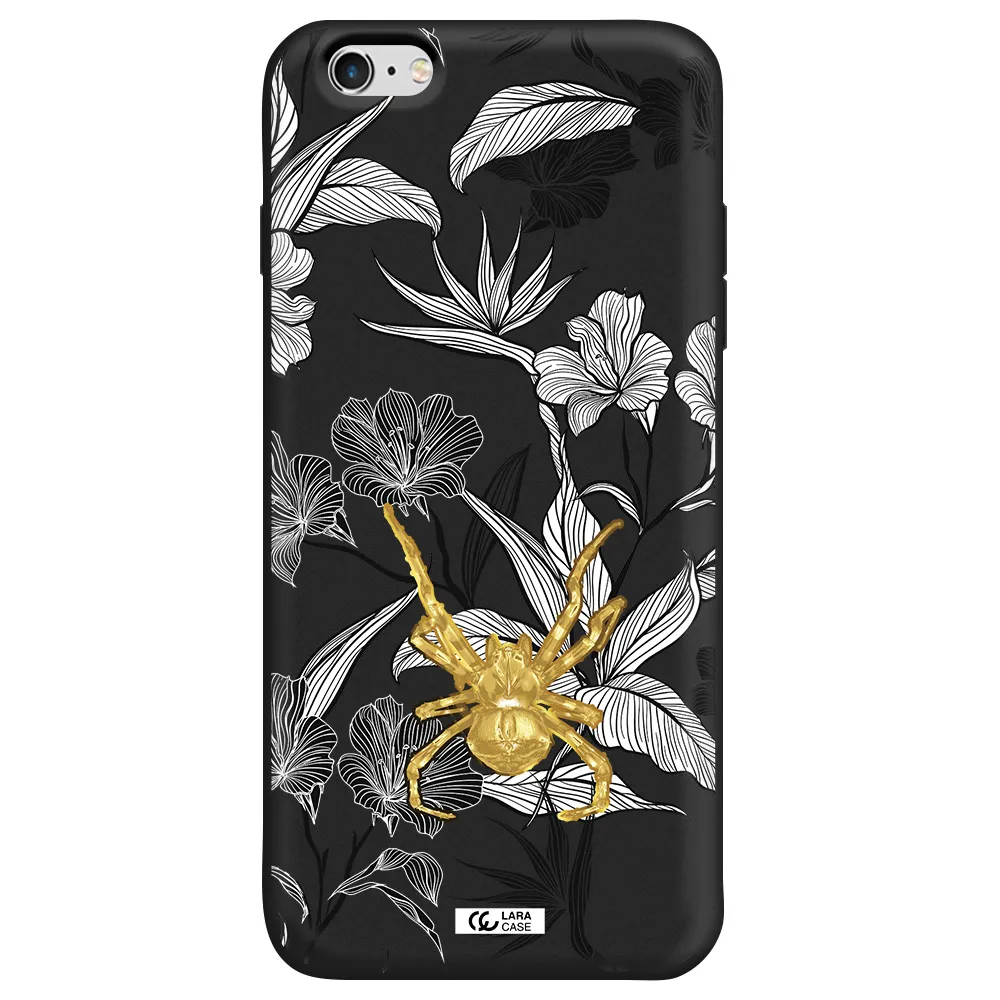 Golden Spider Apple iPhone 6S Silicone black Case