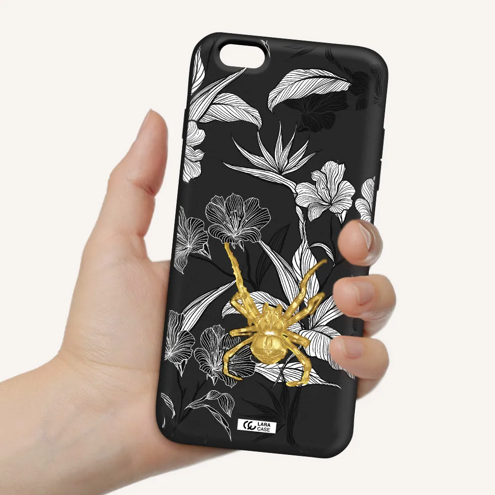 Golden Spider Apple iPhone 6S Silicone black Case