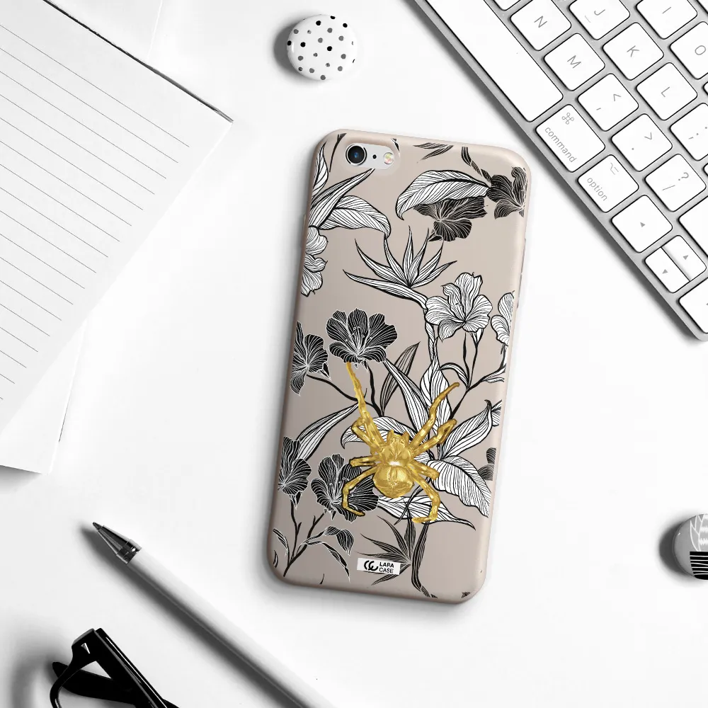 Golden Spider Apple iPhone 6S Silicone Stone Case