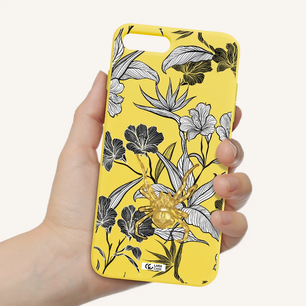 Golden Spider Apple iPhone 7 plus Silicone canary yellow Case