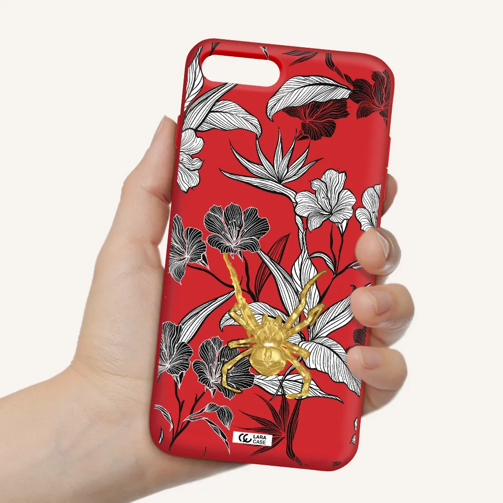 Golden Spider Apple iPhone 7 plus Silicone Imperial Red Case