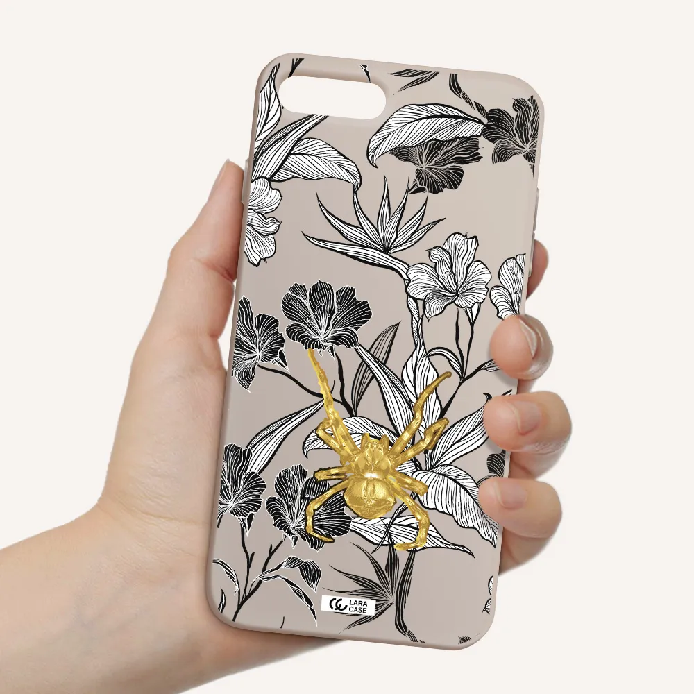 Golden Spider Apple iPhone 7 plus Silicone Stone Case