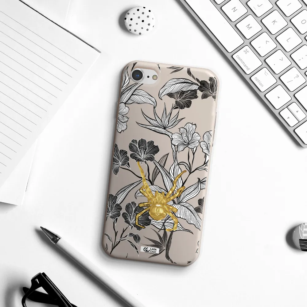 Golden Spider Apple iPhone 7 Silicone Stone Case