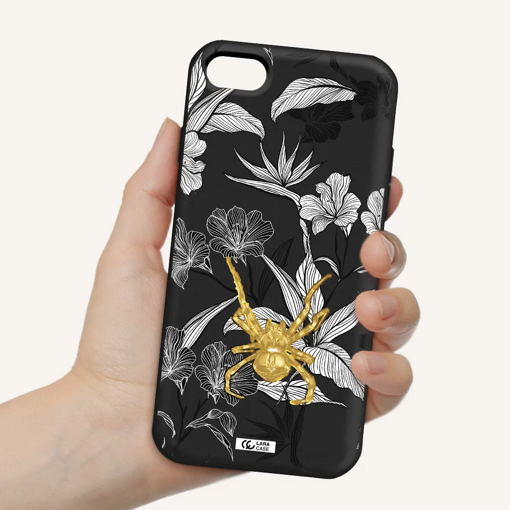 Golden Spider Apple iPhone 8 Silicone black Case