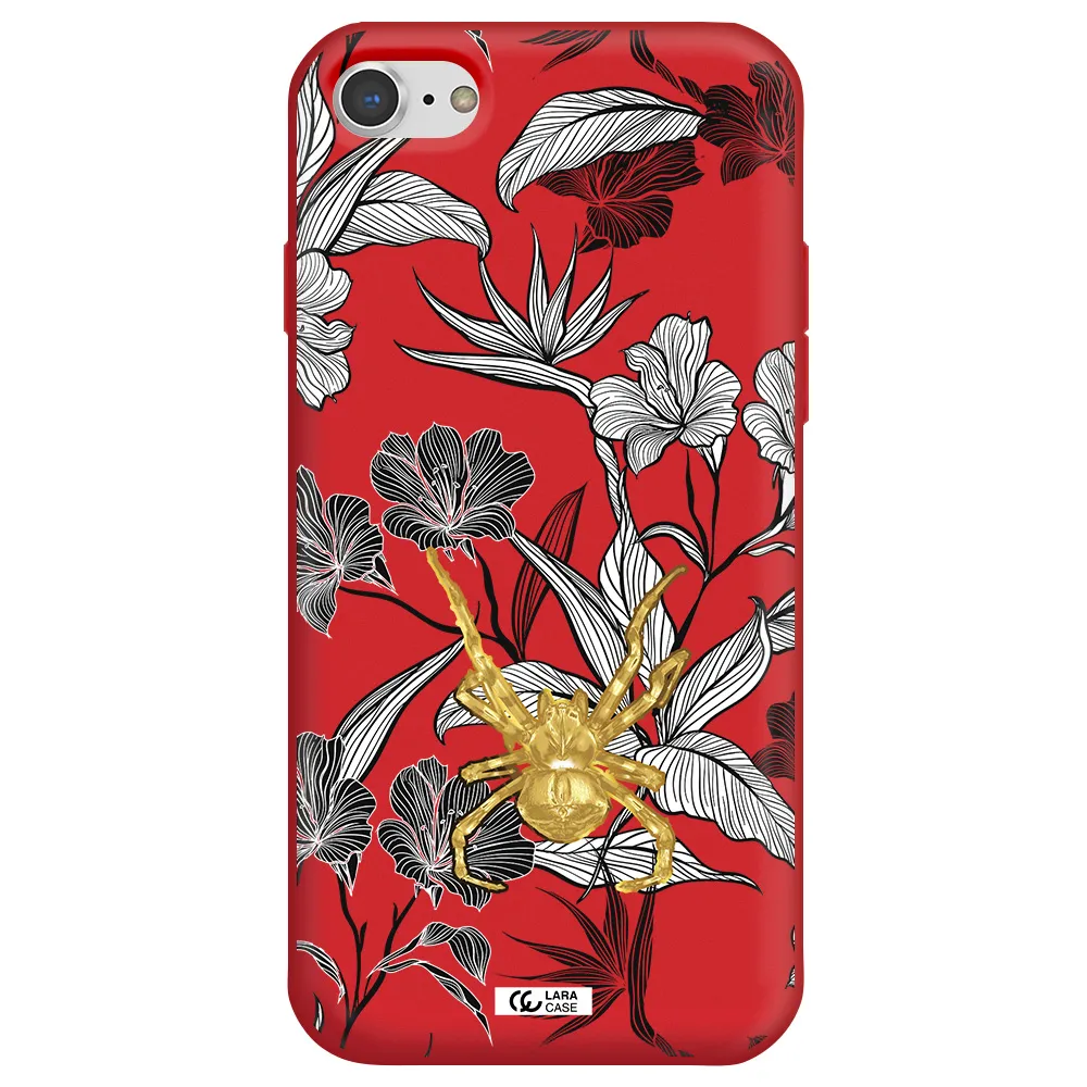 Golden Spider Apple iPhone 8 Silicone Imperial Red Case
