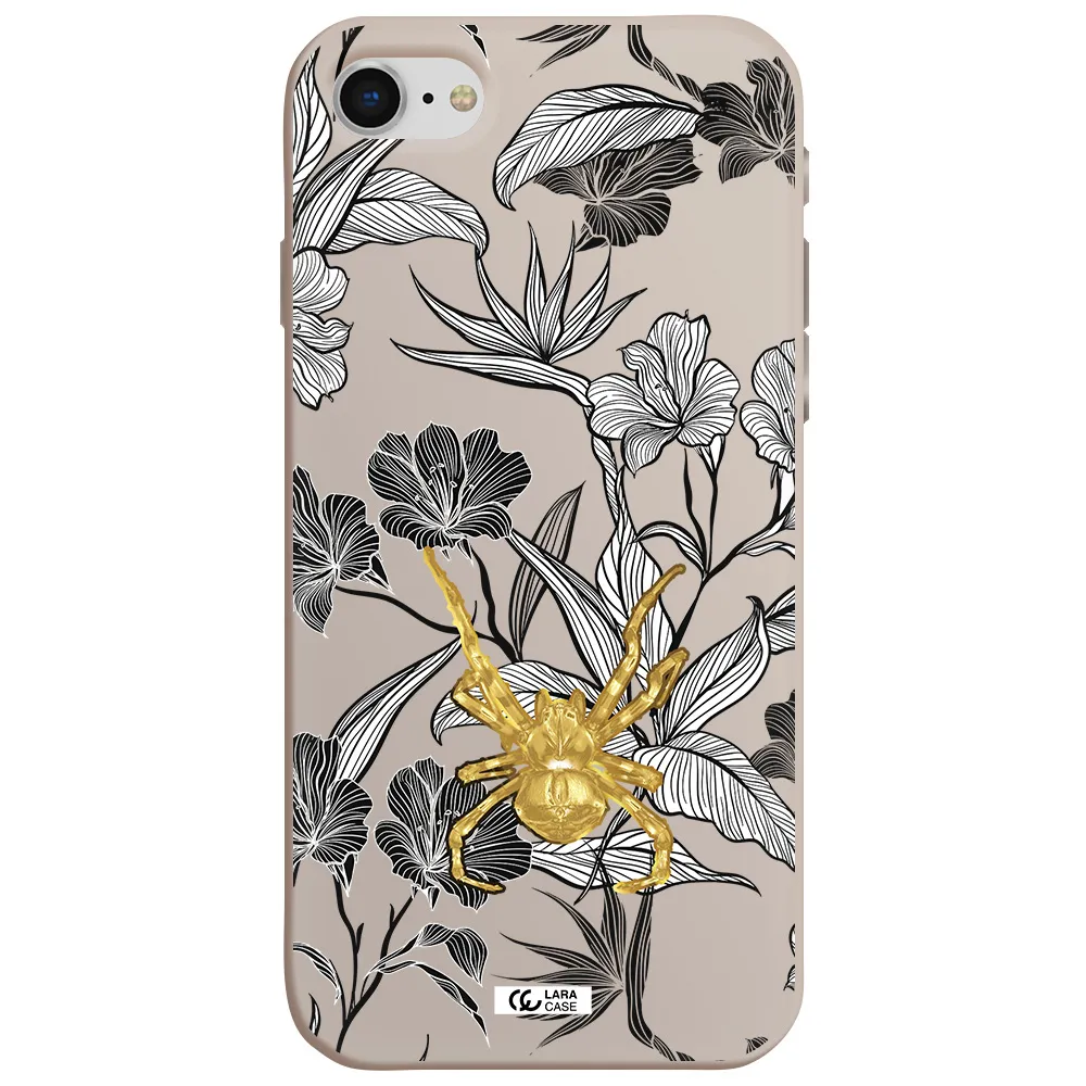 Golden Spider Apple iPhone se 2020 Silicone Stone Case