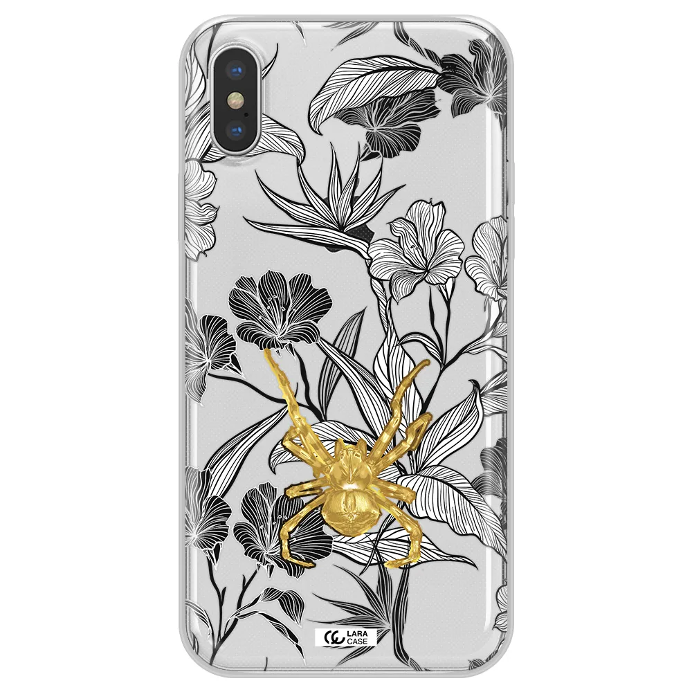 Golden Spider Apple iPhone X Clear TPU Case
