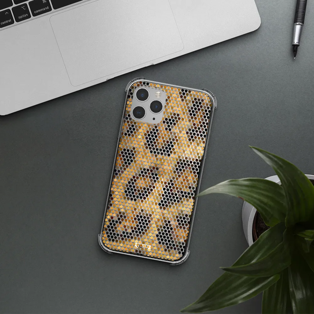 Leopard Dots Apple iPhone 11 pro Clear PC Case