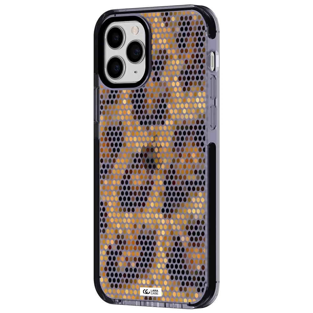 Leopard Dots Apple iPhone 11 pro impact Lilac Case