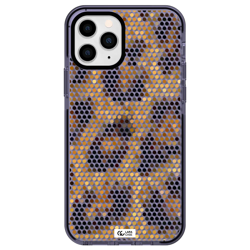 Leopard Dots Apple iPhone 11 pro max impact Lilac Case