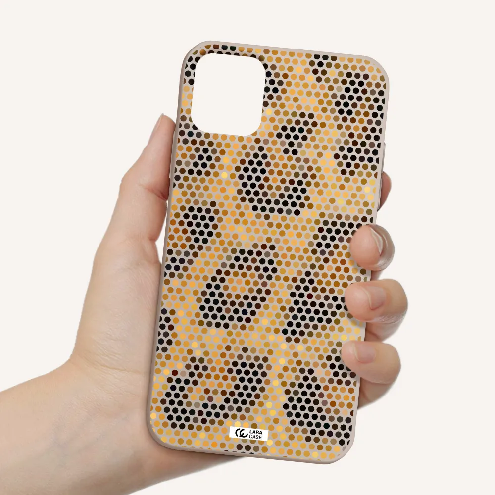 Leopard Dots Apple iPhone 11 Silicone Stone Case