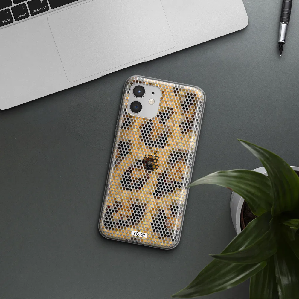 Leopard Dots Apple iPhone 12 Clear TPU Case