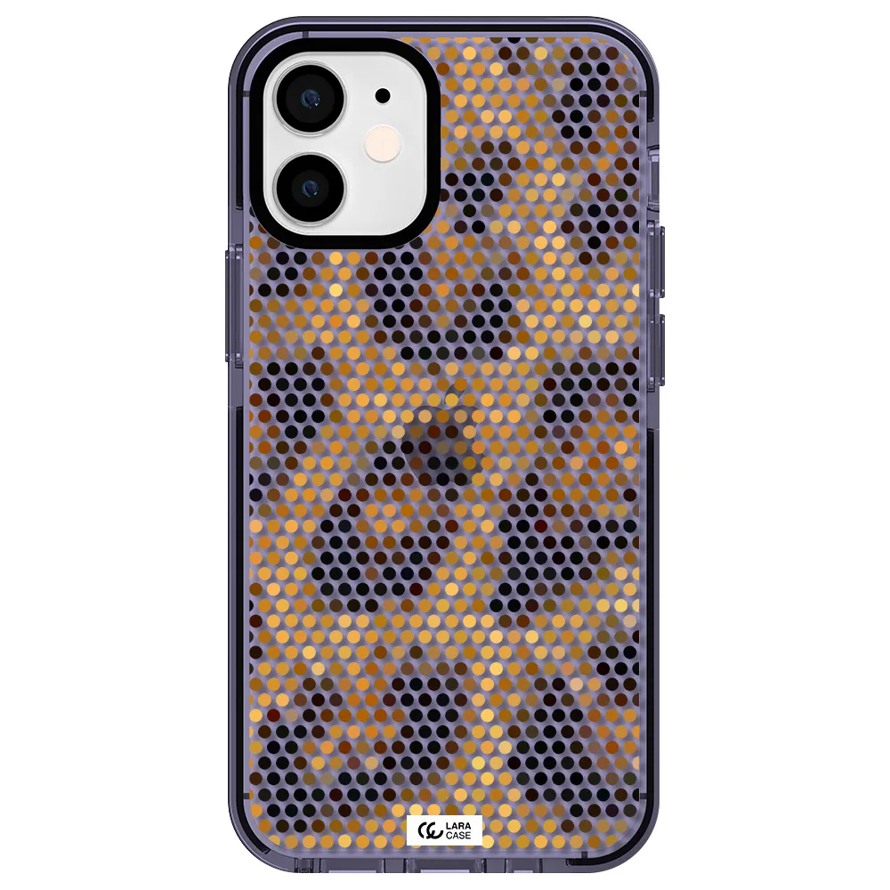 Leopard Dots Apple iPhone 12 mini impact Lilac Case