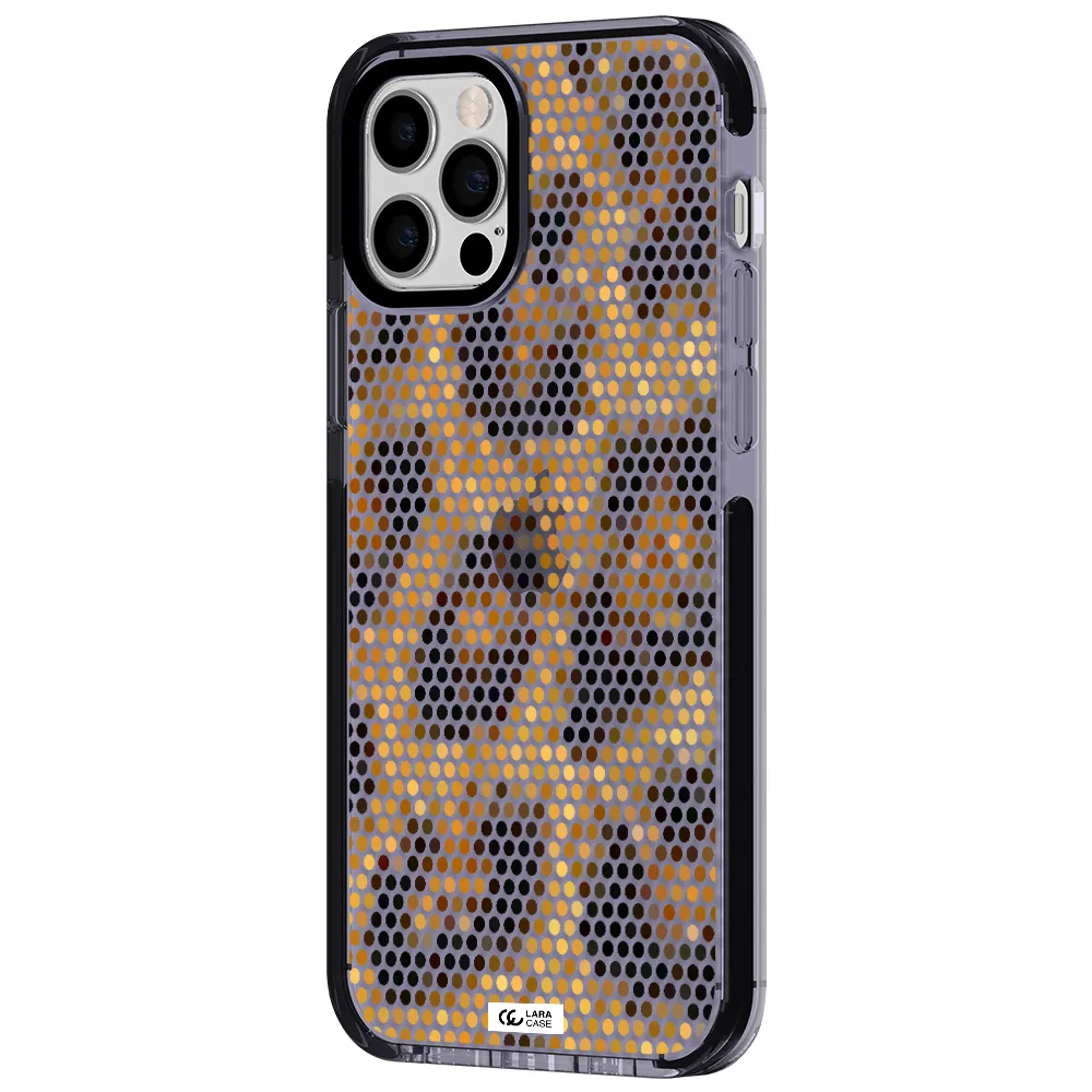 Leopard Dots Apple iPhone 12 pro impact Lilac Case