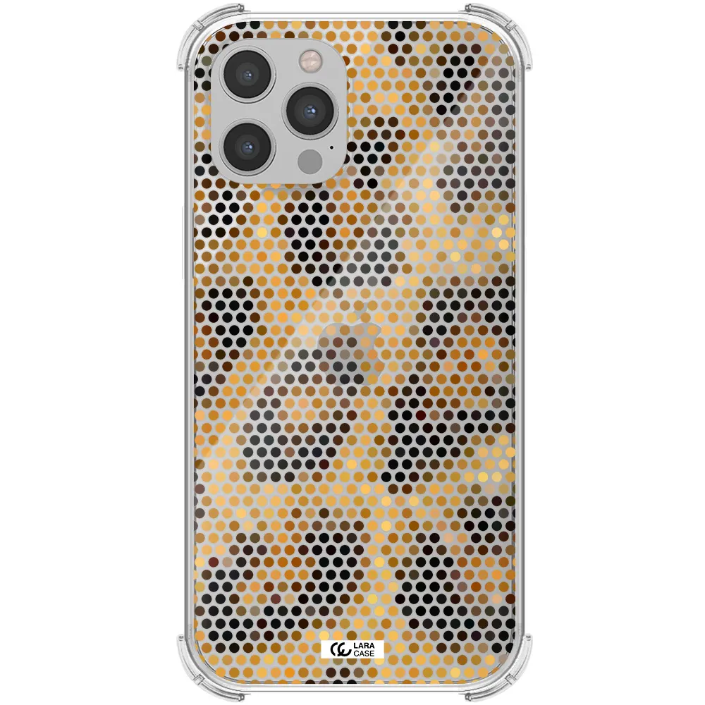 Leopard Dots Apple iPhone 12 pro max Clear PC Case