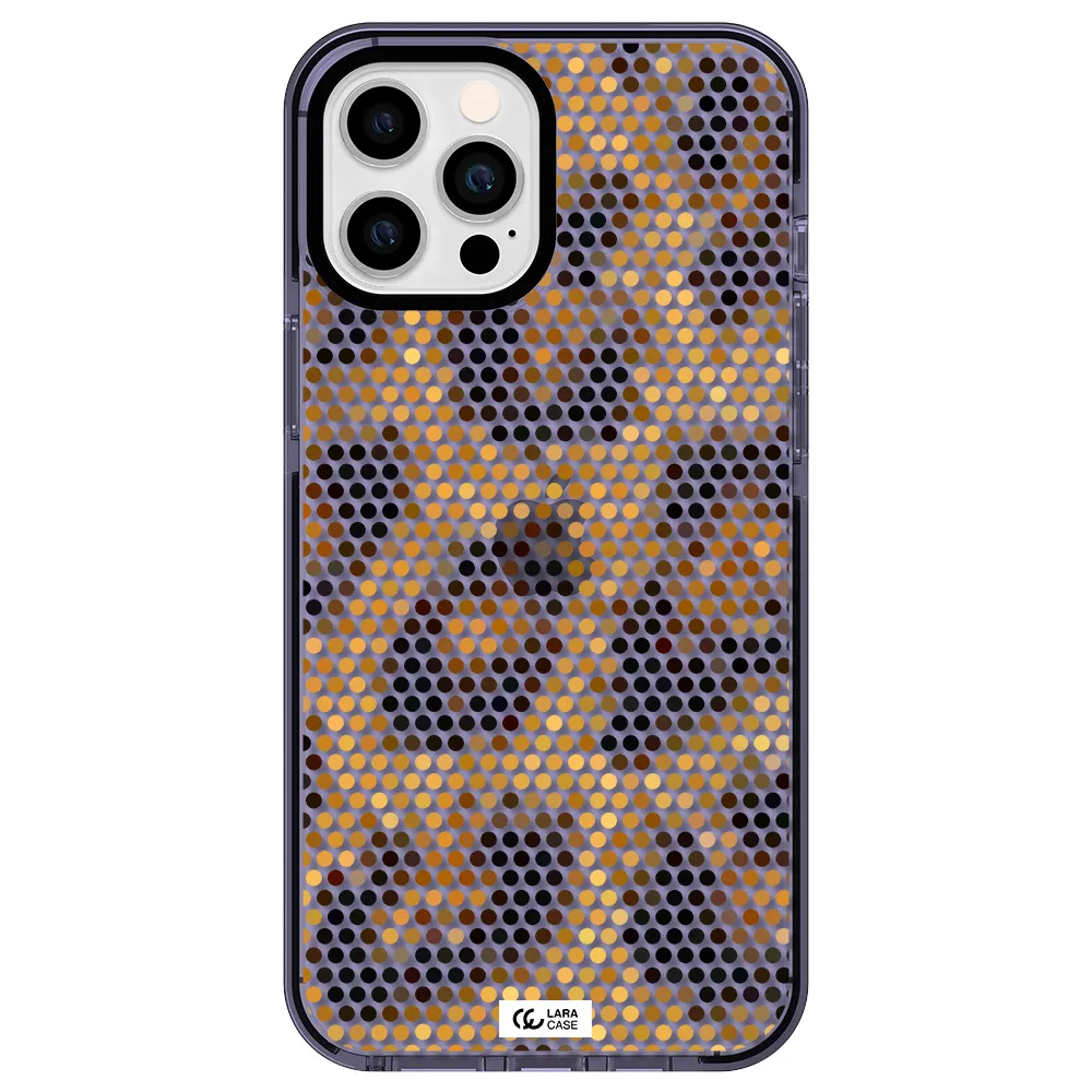 Leopard Dots Apple iPhone 12 pro max impact Lilac Case