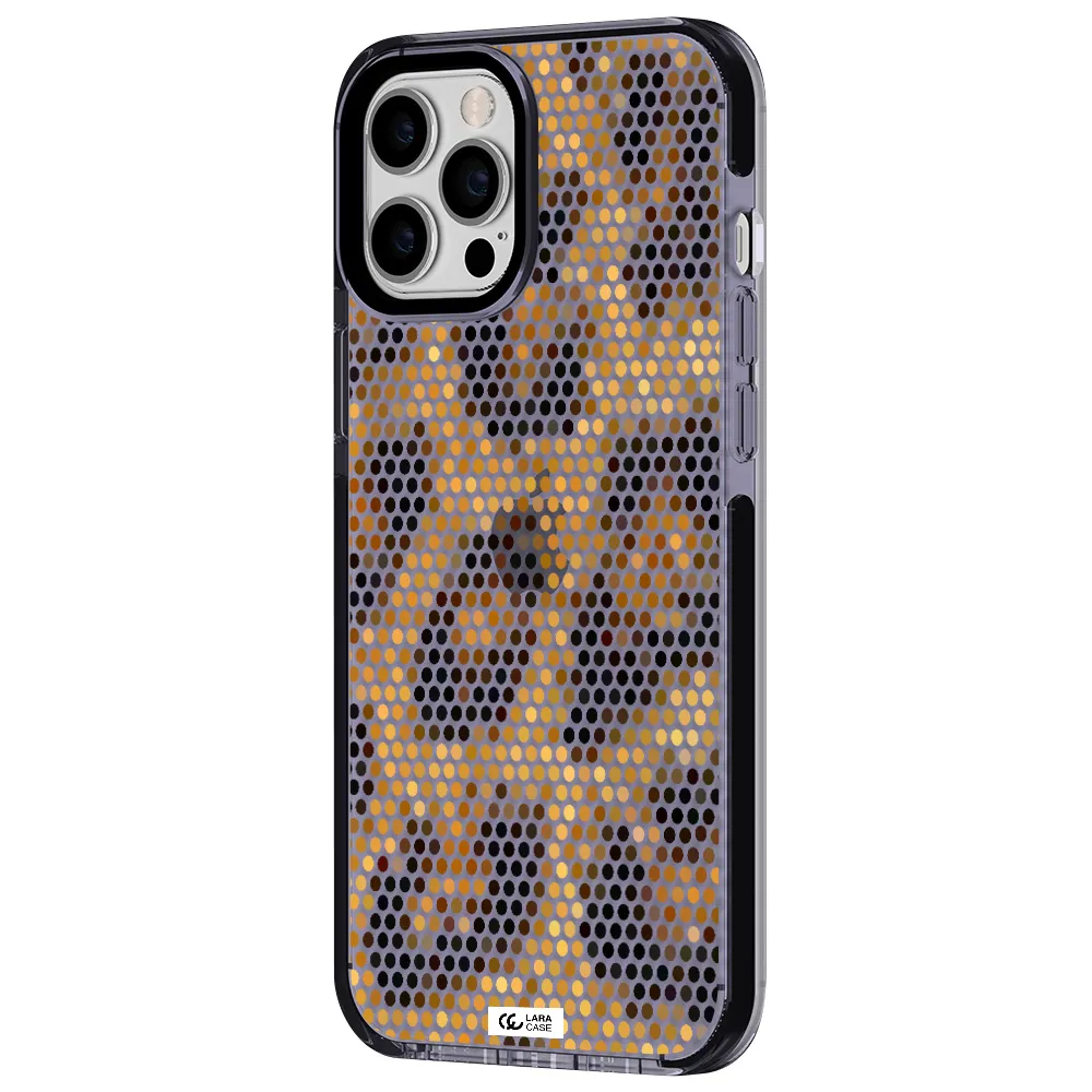 Leopard Dots Apple iPhone 12 pro max impact Lilac Case