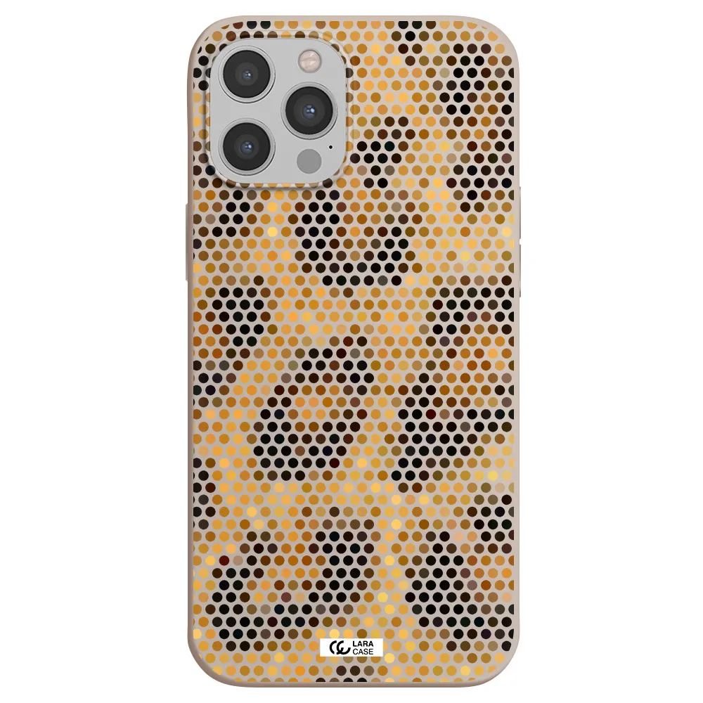 Leopard Dots Apple iPhone 12 pro max Silicone Stone Case