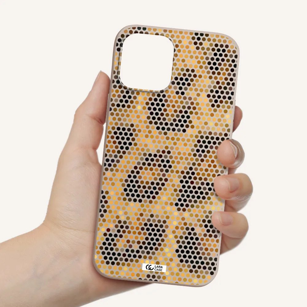 Leopard Dots Apple iPhone 12 pro Silicone Stone Case