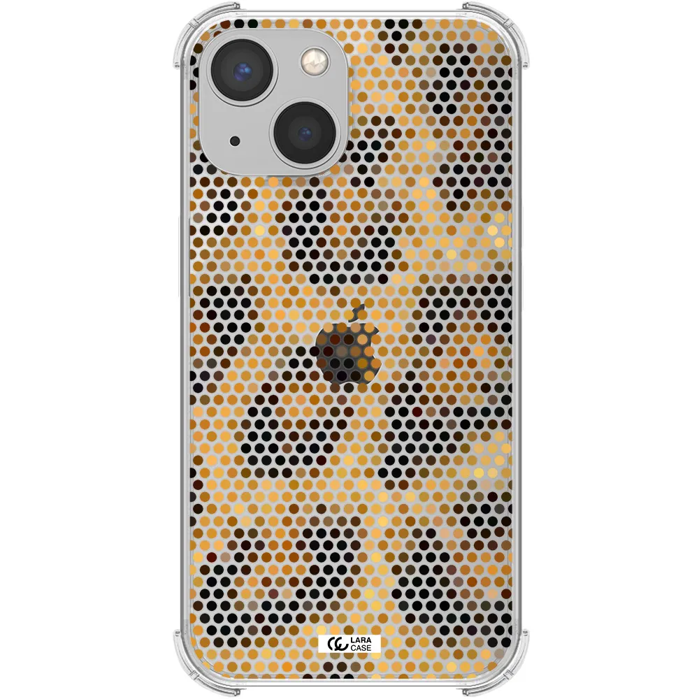 Leopard Dots Apple iPhone 13 Clear PC Case