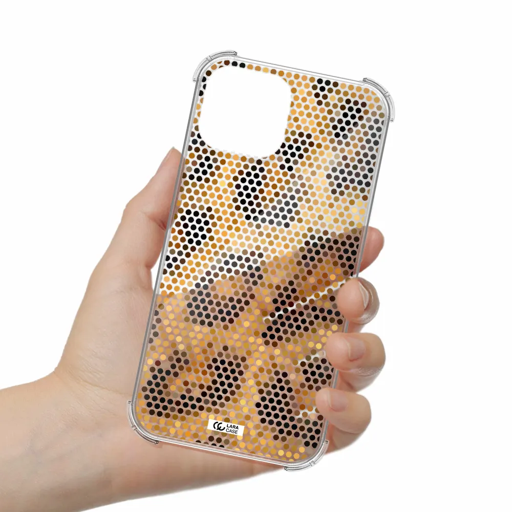 Leopard Dots Apple iPhone 13 Clear PC Case