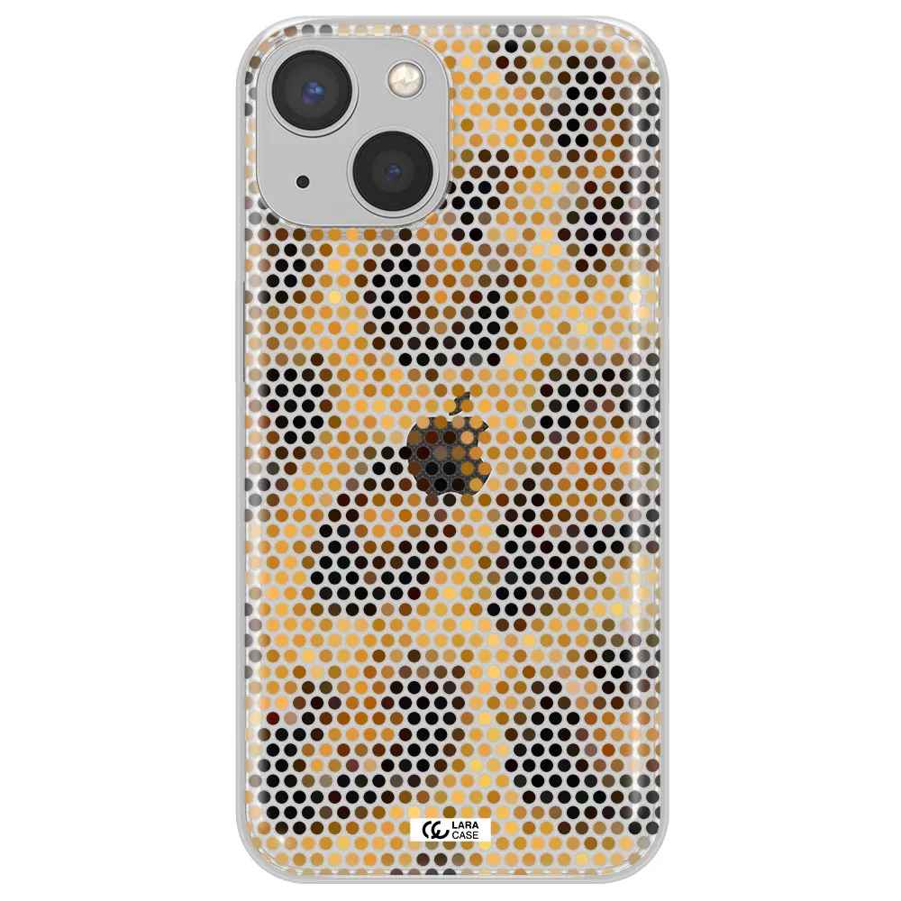 Leopard Dots Apple iPhone 13 mini Clear TPU Case