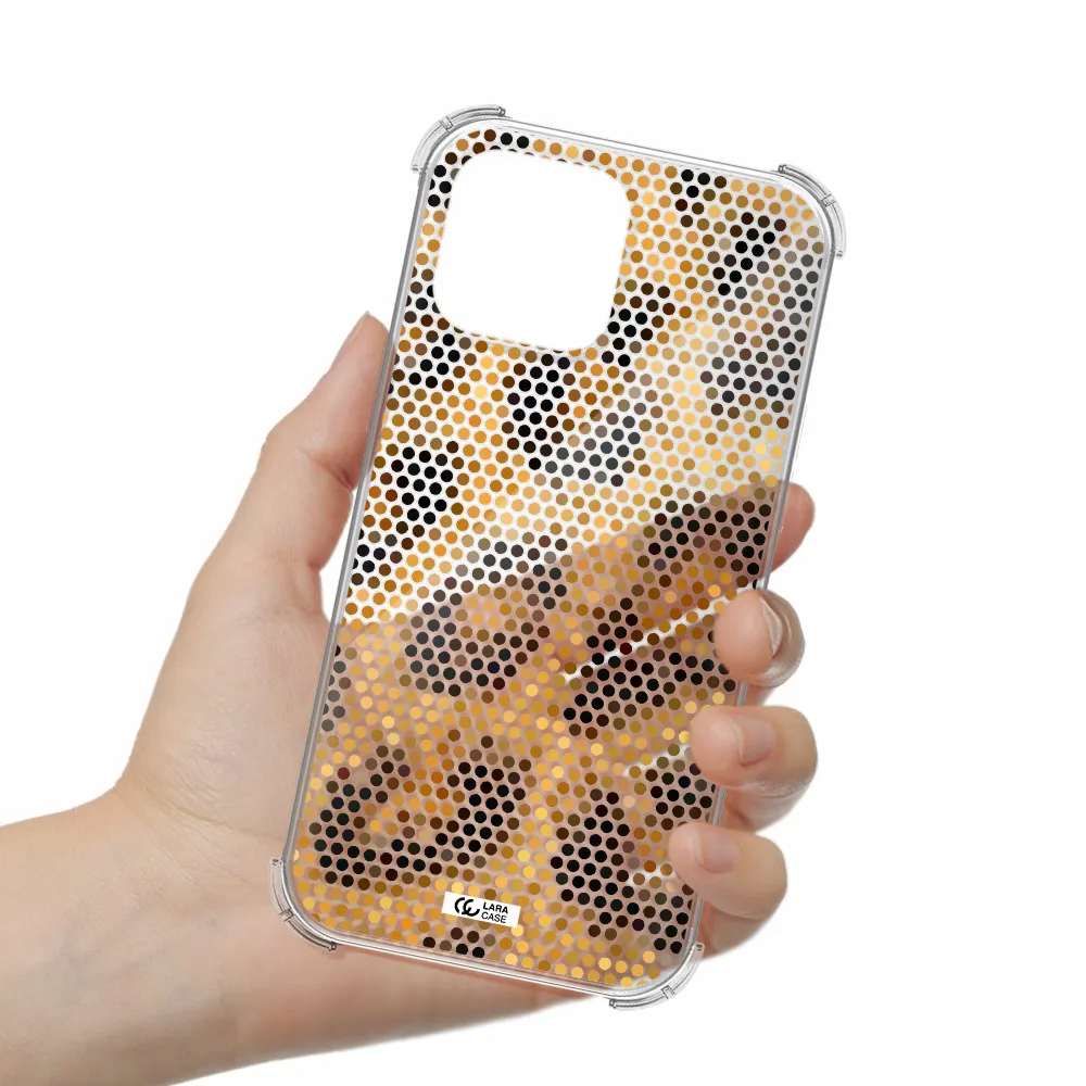 Leopard Dots Apple iPhone 13 Pro Clear PC Case