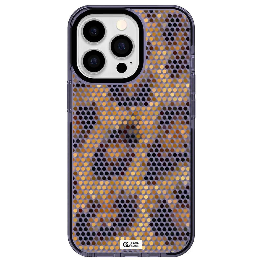 Leopard Dots Apple iPhone 13 Pro impact Lilac Case