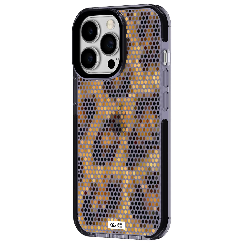 Leopard Dots Apple iPhone 13 Pro impact Lilac Case