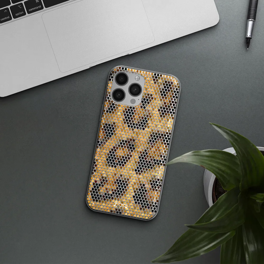 Leopard Dots Apple iPhone 13 Pro Max Clear TPU Case