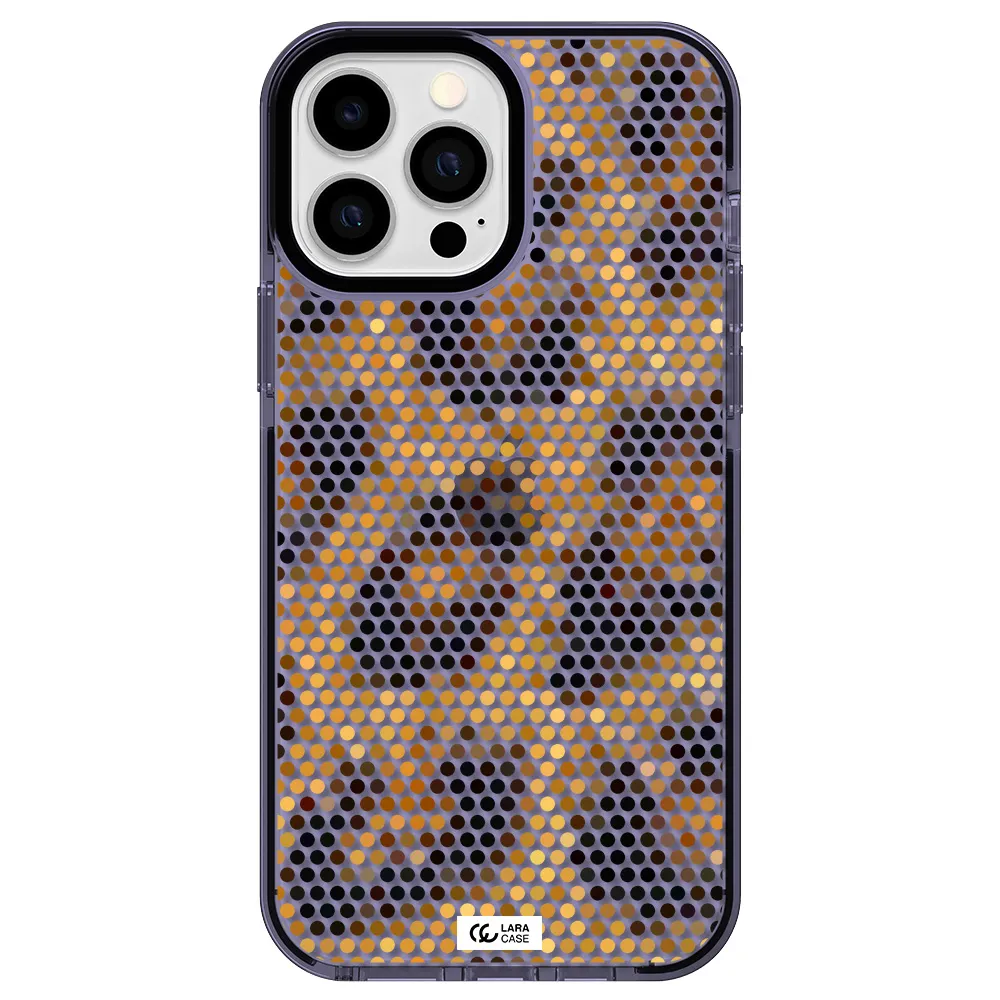 Leopard Dots Apple iPhone 13 Pro Max impact Lilac Case