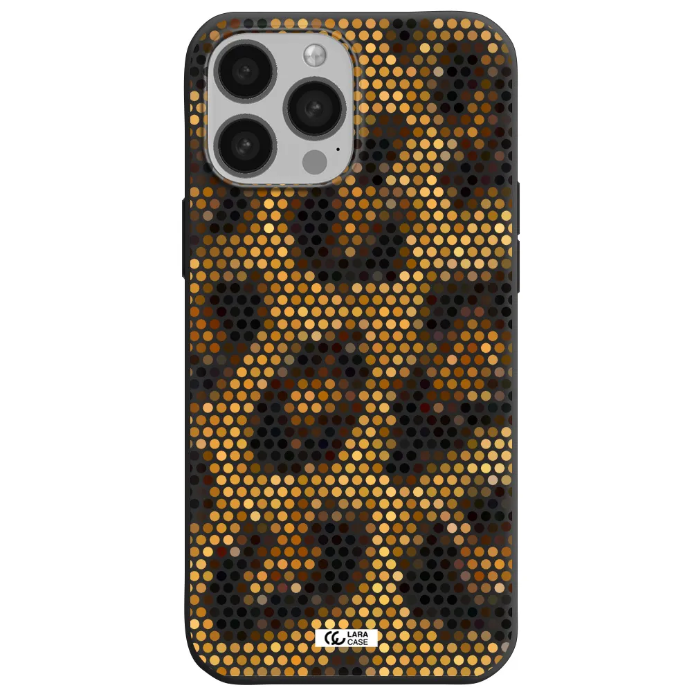 Leopard Dots Apple iPhone 13 Pro Max Silicone black Case