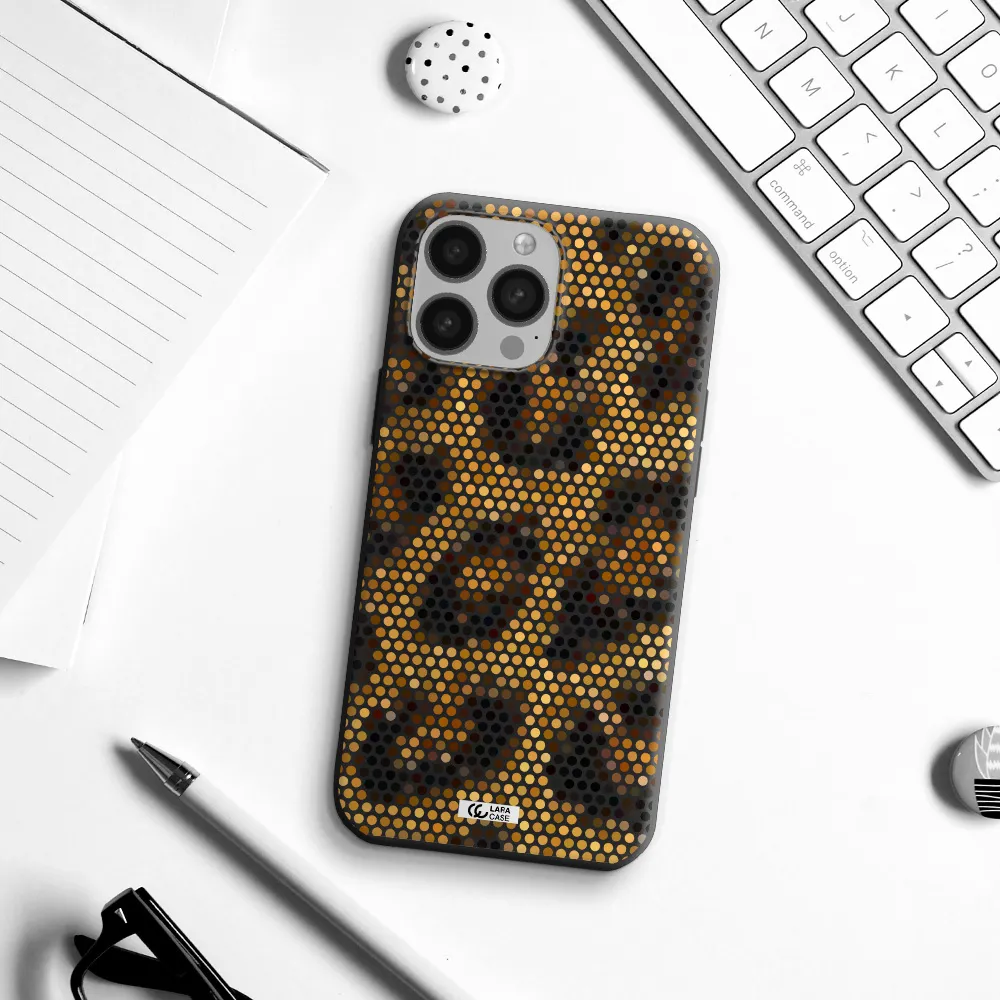 Leopard Dots Apple iPhone 13 Pro Max Silicone black Case