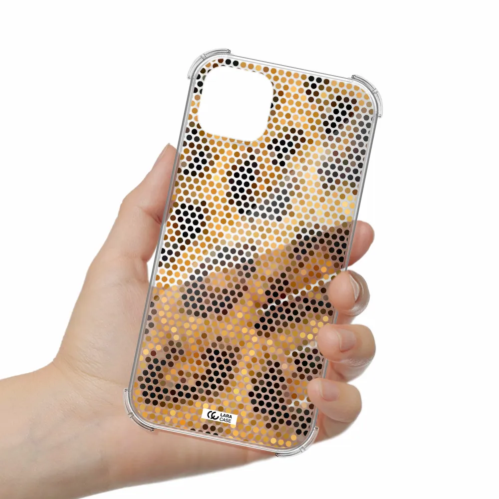 Leopard Dots Apple iPhone 14 Clear PC Case